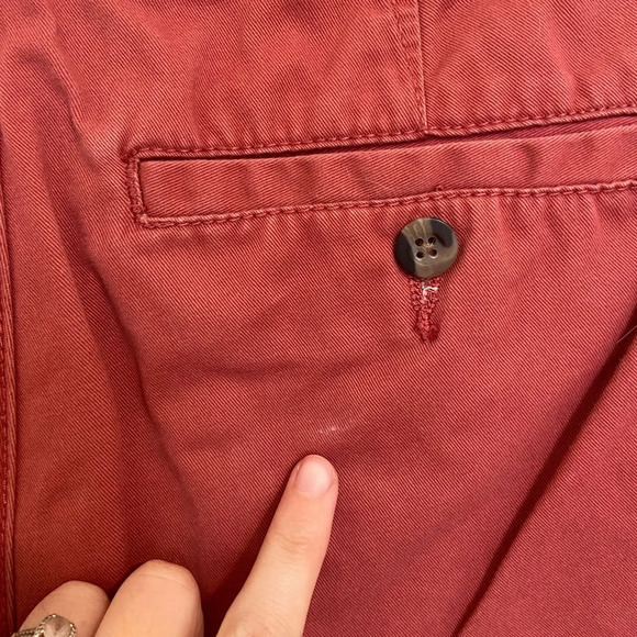 Merona men’s flat front red khaki shorts — size 30 - Picture 6 of 7